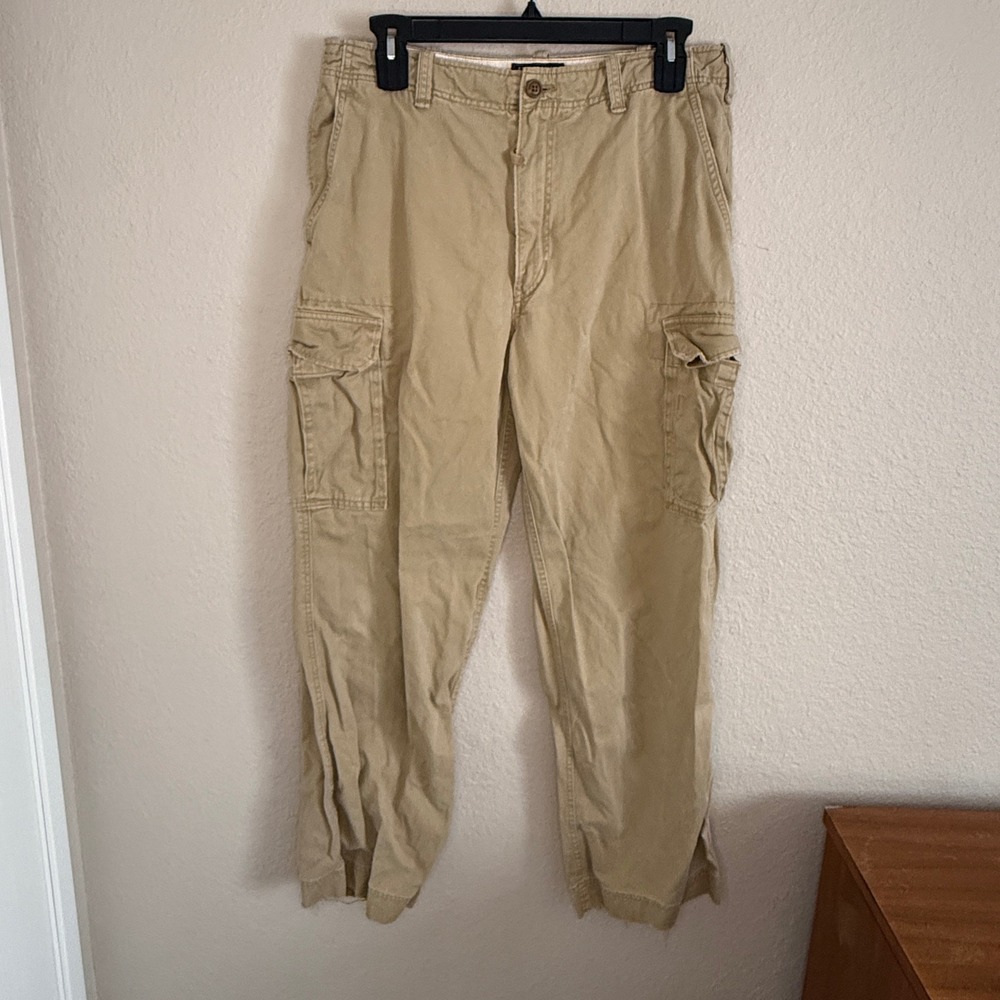 VTG Y2K Abercrombie & Fitch Paratrooper Military Fatigues Cargo Pants Mens 36x31